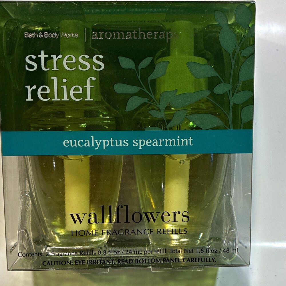 Bath & Body Works Wallflowers Stress Relief Euc/Spear Refill 2pk 0.8oz